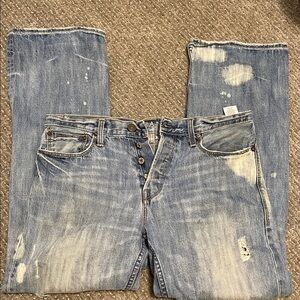 American Eagle Outfitters Light Blue Distressed Jeans